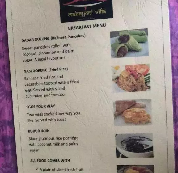 ベッドアンドブレックファースト Mahayoni Villa