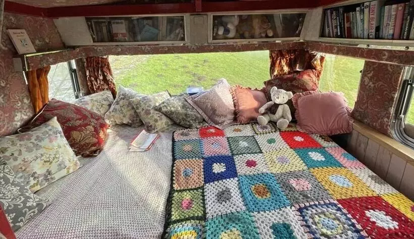 2 X Double Bed Glamping Wagon At Dalby Forest