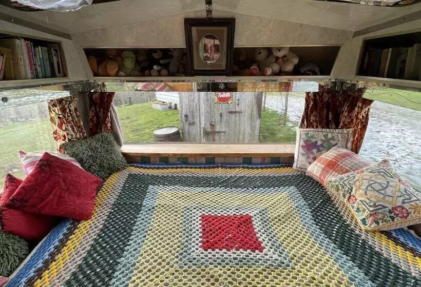 2 X Double Bed Glamping Wagon At Dalby Forest