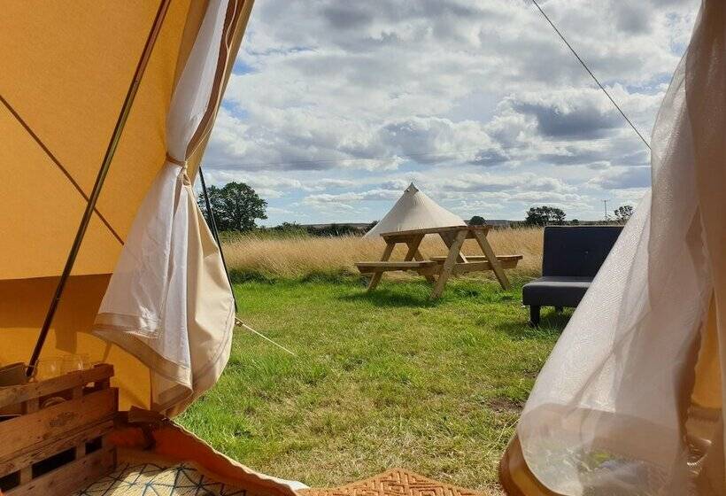 5m Xl Bell Tent With Log Burner, Near Whitby