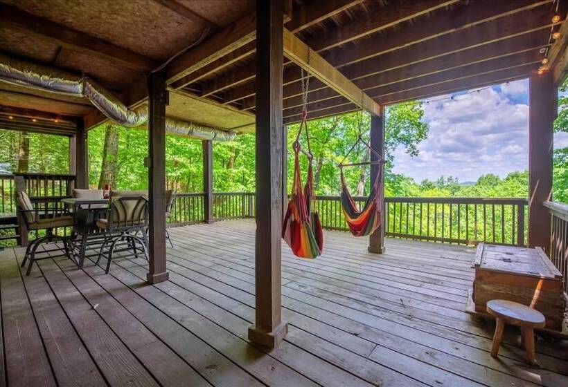 Hilltop Hideaway Endearing Mountain Cabin With Hot Tub Foosball Pet Friendly