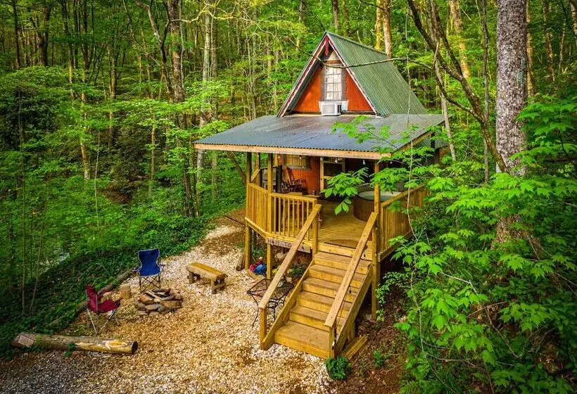 Bear Creek Lodge And Cabins In Helen Ga   Pet Friendly, River On Property, Walking Distance To Downt