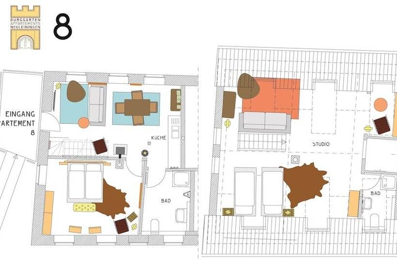 Hotelli Burggarten Appartements Neuleiningen