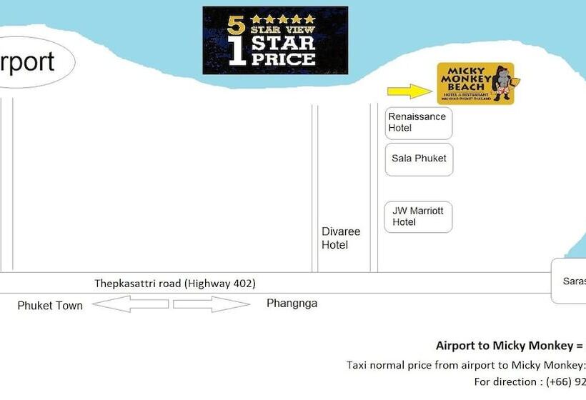 Micky Monkey Beach Hotel Phuket Maikhao Thailand