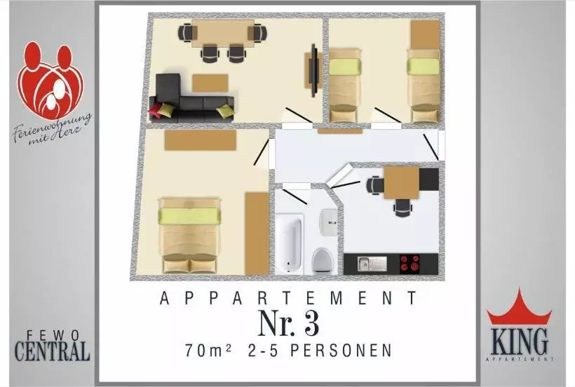 Hotelli Wimaria Apartments  Fewo Central