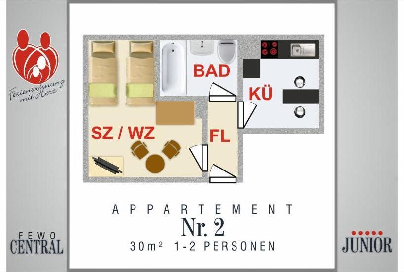 فندق Wimaria Apartments Fewo Central