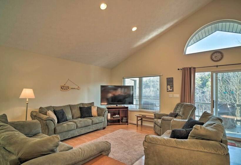 Caryville Home W/ Private Dock & Norris Lake Views