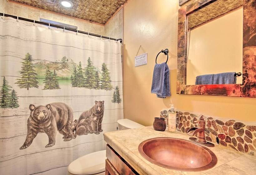 Payson Cabin: Patio & Grill, Mogollon Rim Views