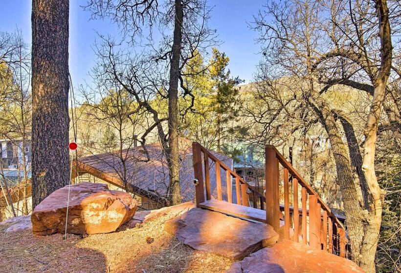 Payson Cabin: Patio & Grill, Mogollon Rim Views