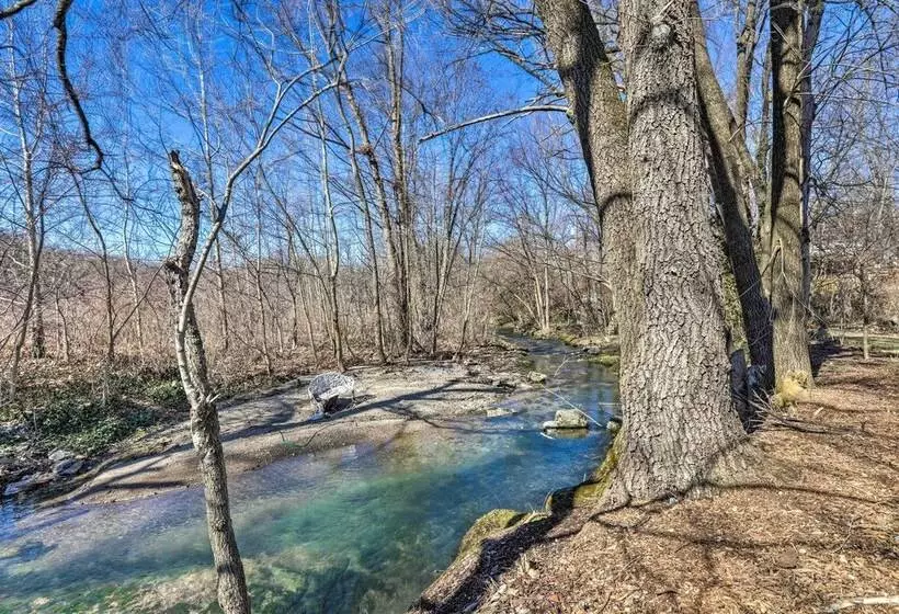 Quaint Creekside Cottage W/ Porch & Backyard!