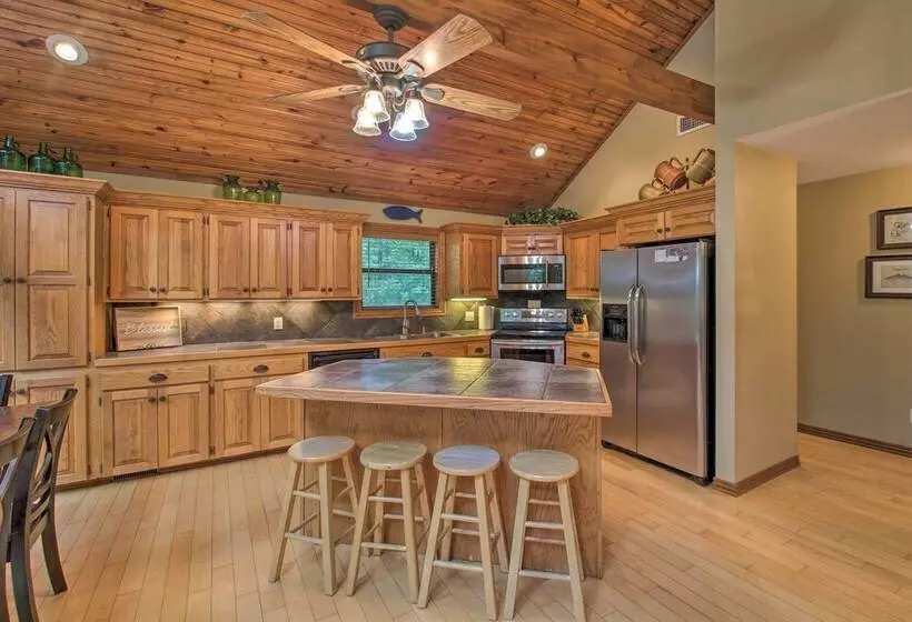 Waterfront Lake Dardanelle Home W/ Dock & Fire Pit