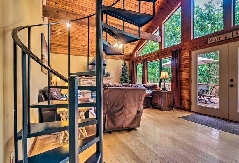 Waterfront Lake Dardanelle Home W/ Dock & Fire Pit