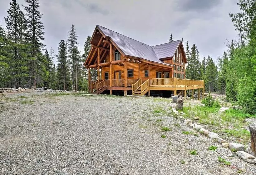 Fairplay Log Cabin W/ Deck & Incredible Mtn Views
