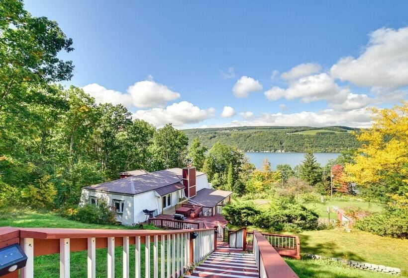 Hammondsport Home: Keuka Lake Views & Hiking!