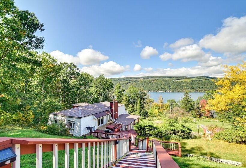 Hammondsport Home: Keuka Lake Views & Hiking!