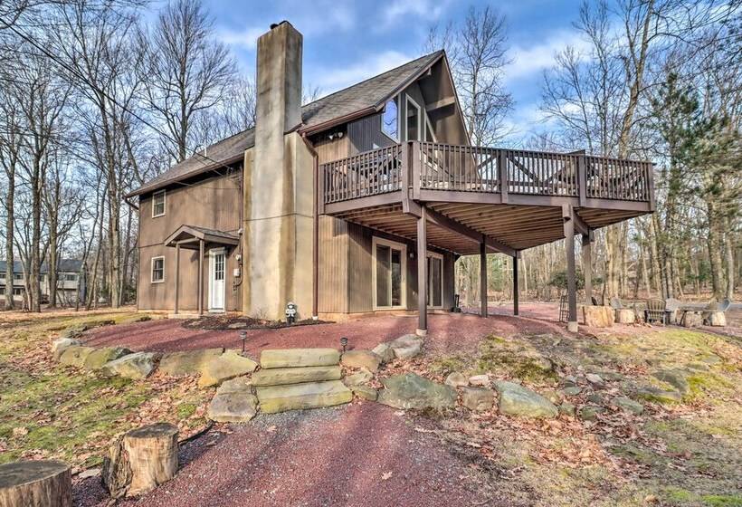 Lake Harmony Access: Home W/ Game Room + Fire Pit!