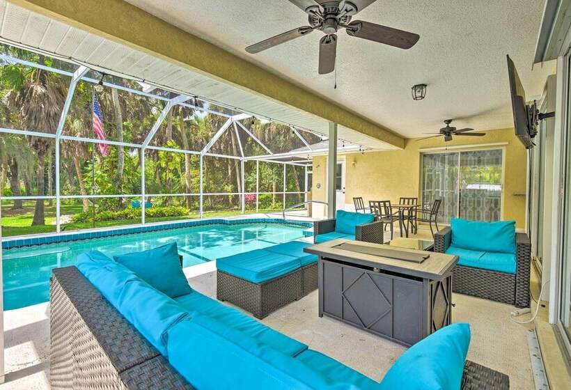 Modern Home W/ Screened In Pool: 4 Mi To The Beach