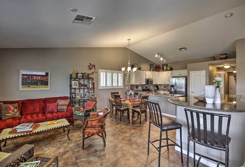 Buckeye Home W/ Pool, Putting Green & Sun Porch!