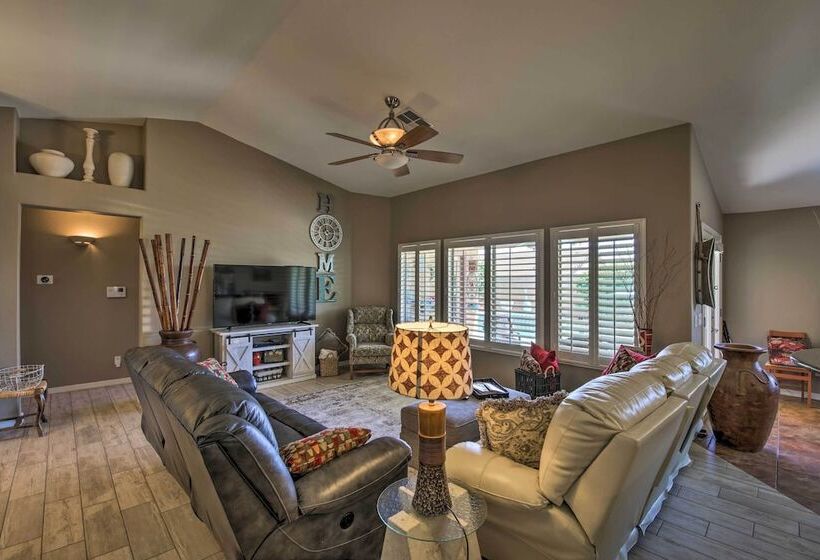 Buckeye Home W/ Pool, Putting Green & Sun Porch!