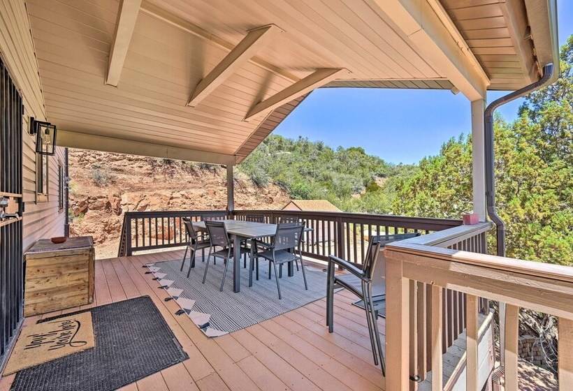 Chalet Style Pine Cabin W/ Wraparound Deck & Views