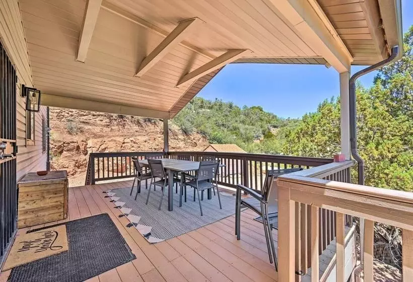 Chalet Style Pine Cabin W/ Wraparound Deck & Views