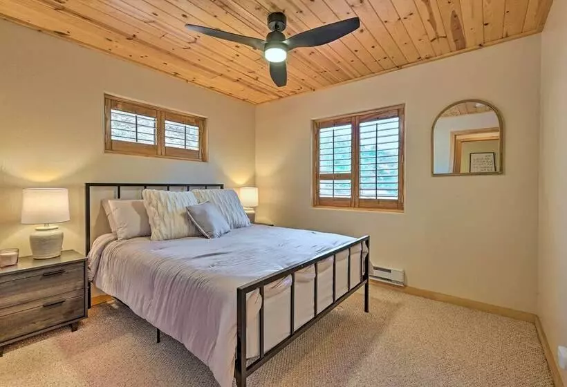Chalet Style Pine Cabin W/ Wraparound Deck & Views