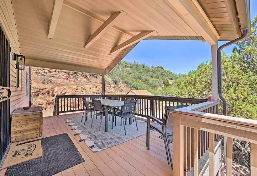 Chalet Style Pine Cabin W/ Wraparound Deck & Views