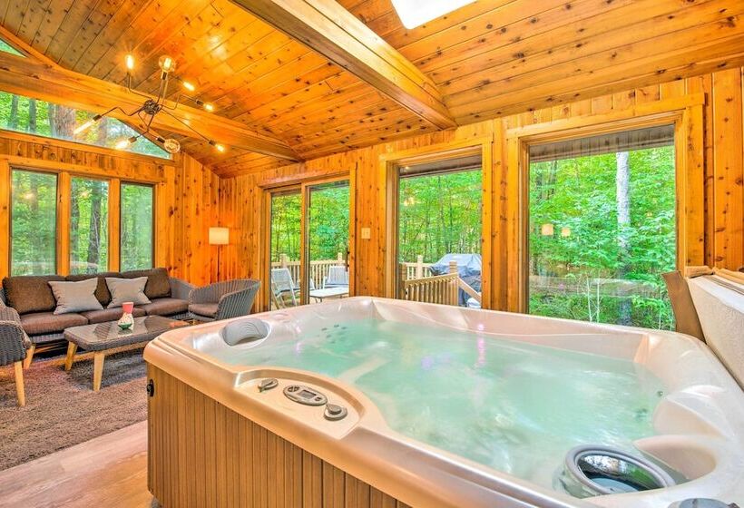 Pet Friendly Pocono Pines Rental W/ Hot Tub!