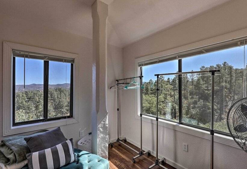 Prescott Cabin W/ Deck & Mtn Views: 4 Mi Downtown!