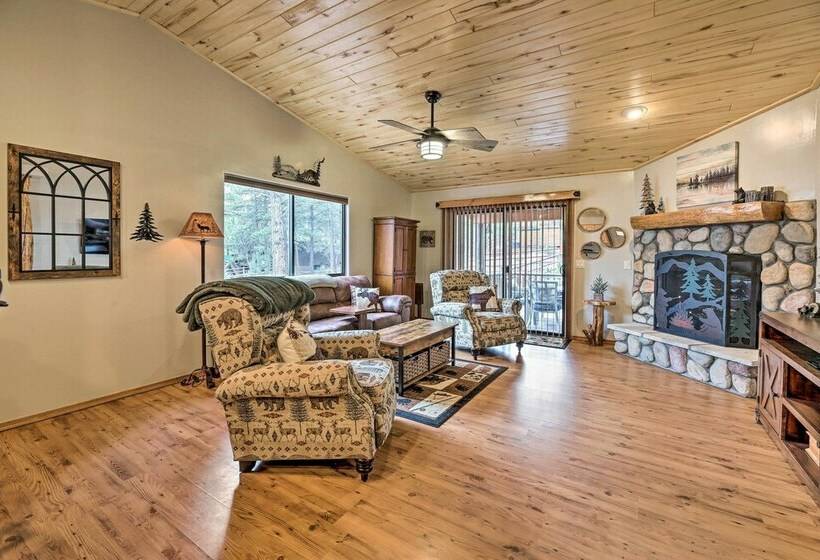 Quaint Show Low Cabin With Deck & Fireplace!