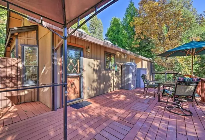 Deck W/ Forest Views: Quiet Twain Harte Cabin!