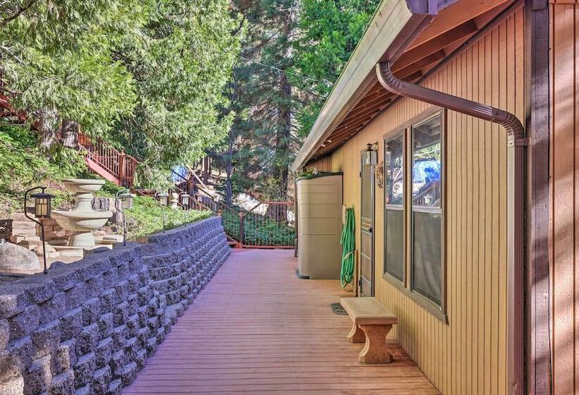 Deck W/ Forest Views: Quiet Twain Harte Cabin!