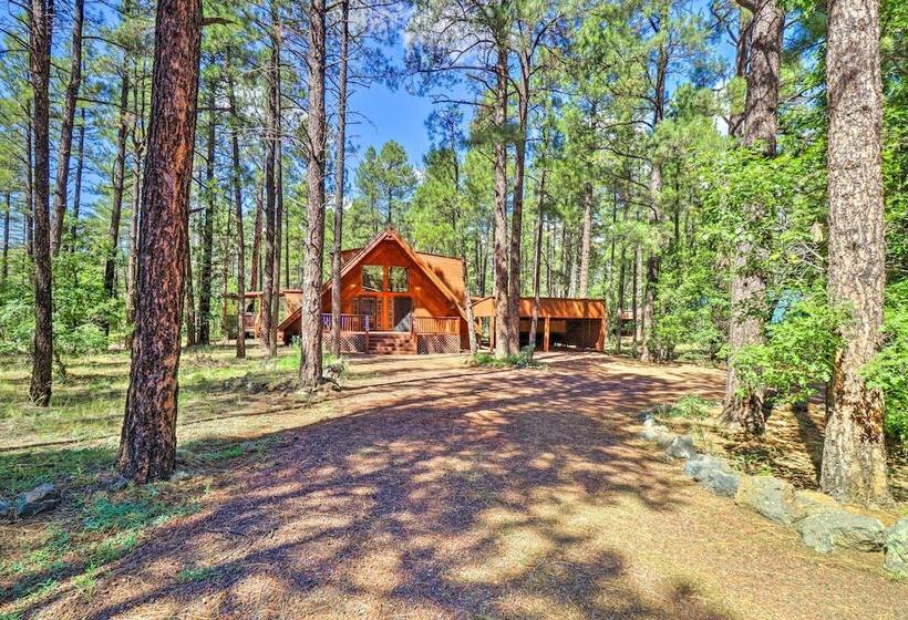 A Frame Pinetop Cabin < 6 Mi To Rainbow Lake!