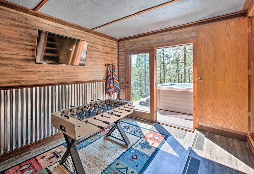 Hot Tub, Game Room: Spacious Angel Fire Retreat!
