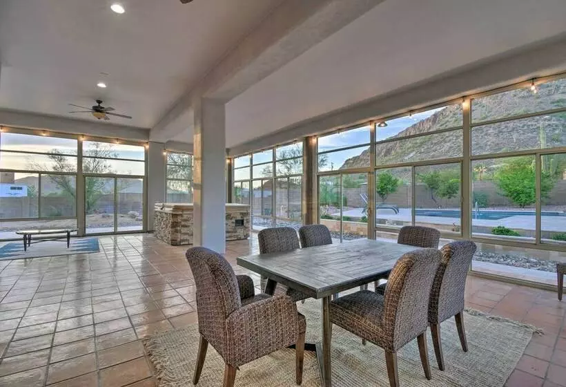 Luxe Phoenix Home: Desert Butte View & Heated Pool