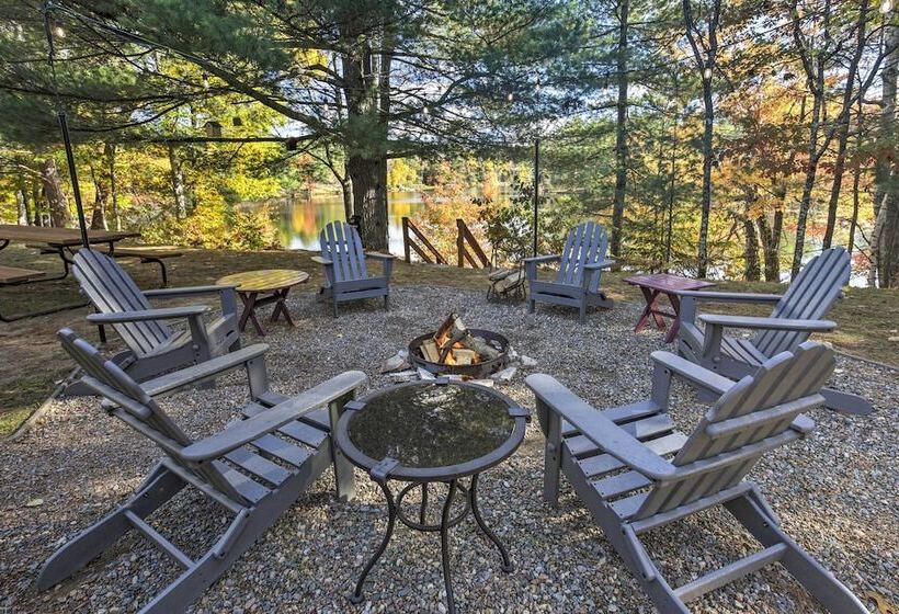 Eagle River Waterfront Home W/ Dock & Fire Pit!