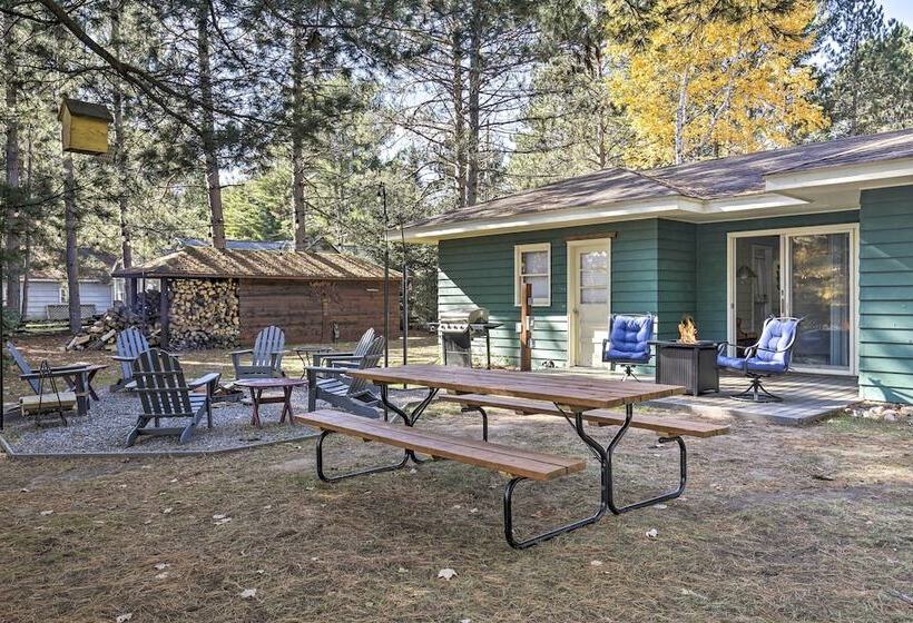 Eagle River Waterfront Home W/ Dock & Fire Pit!