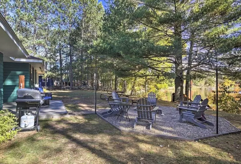 Eagle River Waterfront Home W/ Dock & Fire Pit!