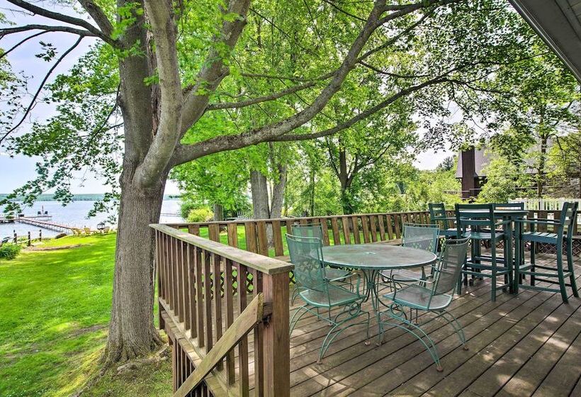Lakefront Mayville Cottage W/ Dock & Grill!