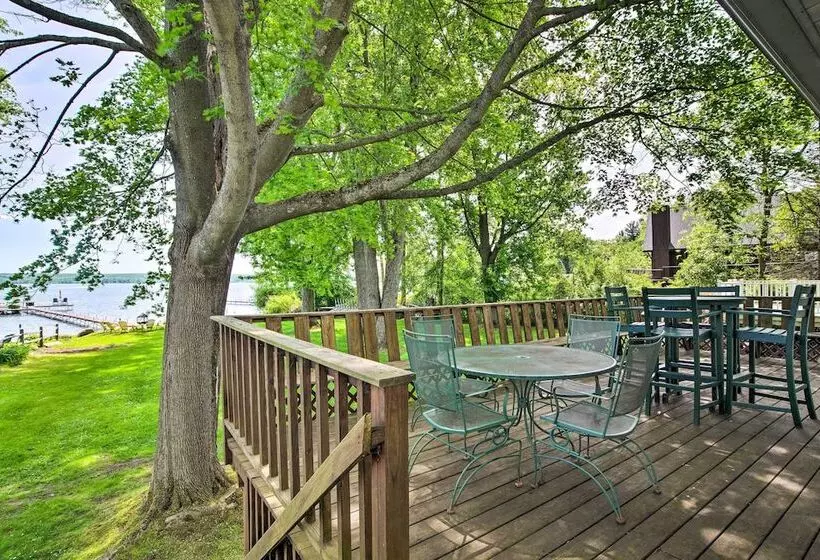 Lakefront Mayville Cottage W/ Dock & Grill!