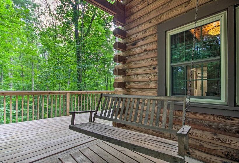 Log Cabin In The Woods W/ Deck, Game Room, Hot Tub