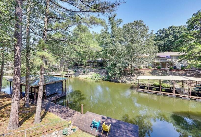 Serene Lake Hamilton Hideaway W/ Private Dock