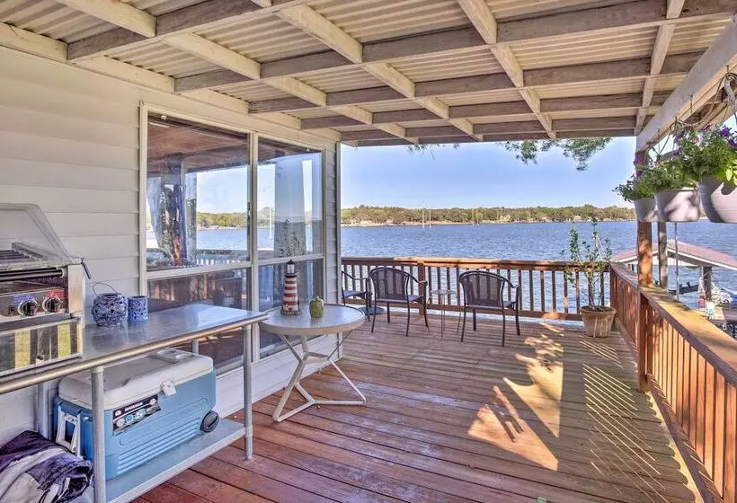 Dock & Fire Pit: Waterfront Cedar Creek Lake Home