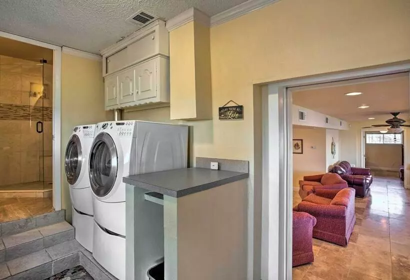 Dock & Fire Pit: Waterfront Cedar Creek Lake Home