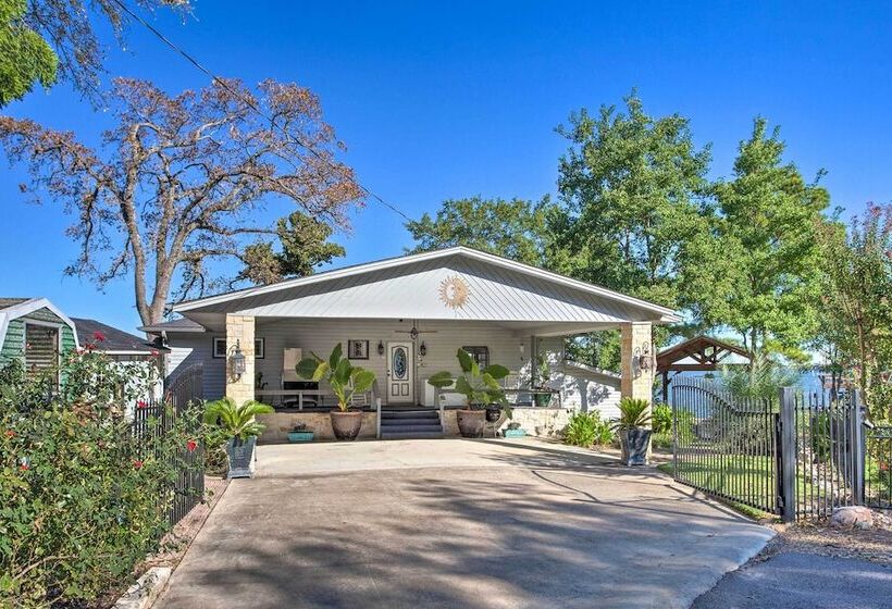 Dock & Fire Pit: Waterfront Cedar Creek Lake Home