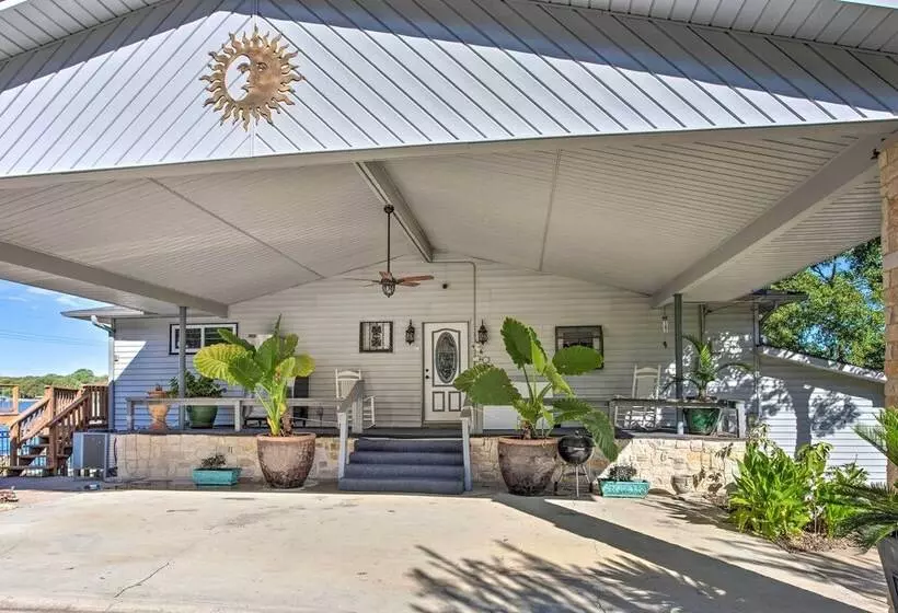 Dock & Fire Pit: Waterfront Cedar Creek Lake Home