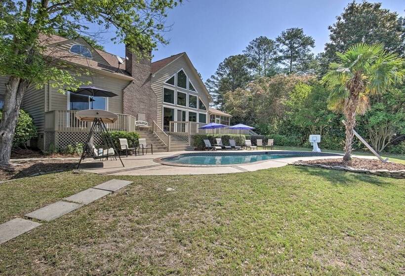 Impeccable Home W/ Dock & Pool On Lake Wateree!