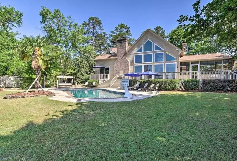 Impeccable Home W/ Dock & Pool On Lake Wateree!