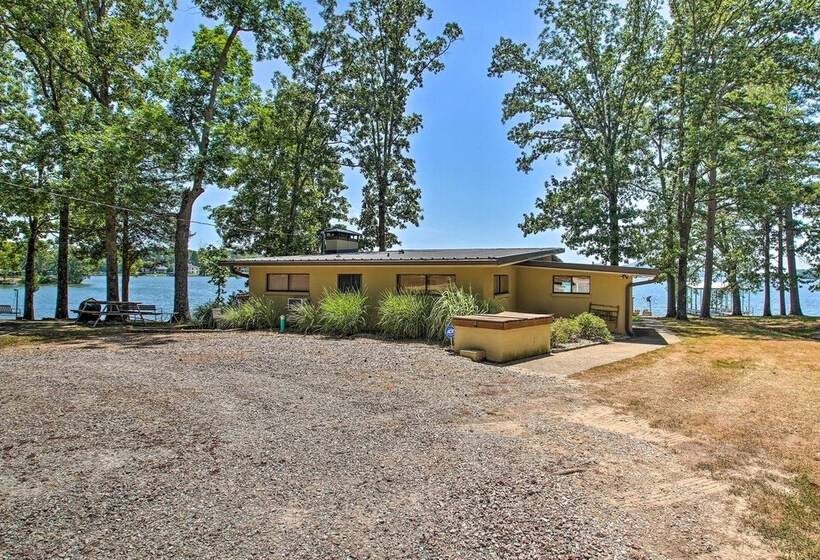 Waterfront Lake Hamilton Home W/ Private Dock