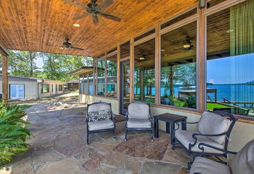 Waterfront Lake Hamilton Home W/ Private Dock